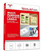 Novajet 24 Labels (Per A4 Size Sheet) Multi Purpose Self Adhesive Labels (100 Sheets)