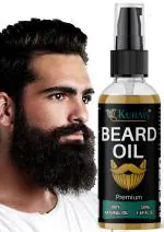 KURAIY Natural Organic Men Beard Growth Oil Beard Wax balm Hair Loss Products Leave-In Conditioner for Groomed Beard Growth 30ml