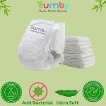 Bumby Hushy Mushy Bumby Premium Organic Bamboo Diapers | Hypoallergenic, Rash Free, Super Dry, Quick Absorb, Ultra Soft for Sensitive Skin Organic Diapers | Premium Eco-Friendly Bamboo diapers (M, 28) pack of 2