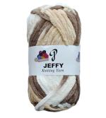JEFFY Blankets Chenille Yarn Super soft Knitting Wool Ball, (1 Ball/100 Gram Each) Multi Colour