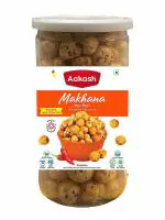Aakash Namkeen Special Roasted And Flavored Makhana Peri Peri Makhana Jar 80g (Pack Of 2)