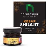 Naturesque Pure Original Ayurvedic Himalayan Keshar Shilajit/Shilajeet Resin Enhancing Strength and Stamina Performance Booster for Men and Women - 20g Pack of 1