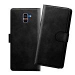 HANIRY Flip cover For Samsung A8 Plus flip cover / SM-A730F flip cover / Black