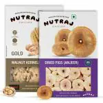 Nutraj Gold Walnut Kernels 250g & Dried Figs 250g - Combo