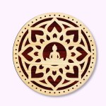 Expleasia beautiful wooden wall hanging | wall decor a well design for home and office, living room (Buddha)