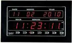Ajanta Black Digital Standard Wall Clock with Glass (10 x 10 cm) 307 307-307