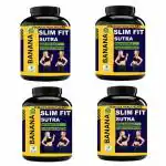 Zemaica Healthcare|Slim Fit Sutra|Loss extra fat Body Weight burn, Whey protein powder|Flavor Banana, Pack of 4| Whey Protein