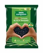 Tata Sampann pure Afghani black raisin - 200gm | Seedless Raisins | Kali Kishmish | Dry Fruits |