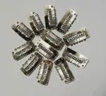 GROWTH Extension Clip Wig Clips Set Of 12pcs Silver 25 Gram (Pack Of 1) Hair Extension