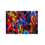 SHASWAT ART cornflowers Floral Abstraction in Modern Cubic Style executed Canvas Painting for Living Room, Bed Room, Office, Hotels (46cm x 61cm)