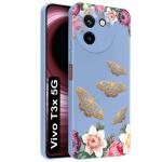 Fashionury Designer Soft Silicon TPU Back Cover Case Compatible for Vivo T3x 5G Back Cover for Vivo T3x 5G -MB350