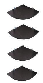 SOKHI FURNISHING Wooden Corner Wall shelf
