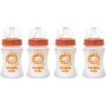 Naughty Kidz Orange Baby Feeding Bottle 250ml Pack of 4