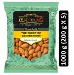 BLK Foods Select 1.0Kg Jumbo Super Crunchy Almonds Californian