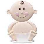 Wilton Resin Baby Face Cake Topper 10.8 cm