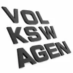 Carmetics Black Plastic 3D Letters Emblem For Vw Polo