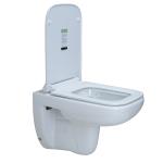 JAQUAR FLORENTINE Range Rimless Wall Mount WATER CLOSET / TOILET BOWL (White) | 360x545x380 mm, UF soft close slim seat | Western Toilet/Water Closet(EWC) For Bathroom | FLS-WHT-5953UFSM
