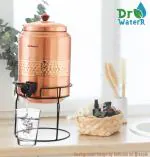 Dr. WaterR Pure Copper Water Dispenser Matka with Stand, Capacity 10 Litres,Ideal for Home Kitchen/Reception/Office