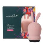 Aromahpure Hunny Bunny Luxury Car Perfume for Dashboard - Rose Fragrance | Long-Lasting Car Air Freshener with Two Refill Cube | Infused with Pure Oils | Lasts Up to 30 Days