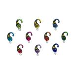 Comet Busters Black Bindis With Stone Work (BIN1106)