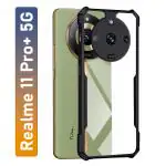 Knotyy Shock Proof Eagle Back Cover Case for Realme 11 Pro Plus 5G, realme 11 Pro | Hard | 360 Degree Protection| Transparent Full Armor Device & Camera Protection (Black Bumper)