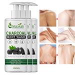 Chitaaksh Charcoal Body Wash For Tan Removal And Glowing Skin - With Chickpea Flour, Almond, Safron & Turmeric Extract - 250 Ml