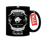 Mug Morning Taurus Mug (Black) Taurus Coffee Mug