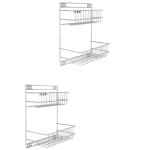 OSE Wall Mounted Detergent Holder/Multi Purpose Shelves/Bath Room Shelves/Corner Rack (Set of 2,Stainless Steel)