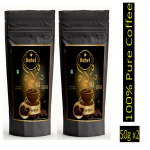 Kahvi 100% Authentic Coffee Powder | Instant Coffee Powder | Arabica & Robasta Beans | Strong Taste & Rich Aroma I Hot & Cold Coffee I 50G Pouch x 2