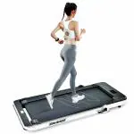 Sparnod Fitness STH-3040 Ultra Slim 2-in-1 Foldable Home Use Treadmill Under Desk Walking Pad fits under bed/sofa. No Installation Required, 4 HP Peak motor, 110 kg weight capacity, Bluetooth speakers