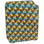 KVAR Printed design with water dust Protection washing machine cover for LG 8 kg 5 Star Semi-Automatic Top Load (Auto Restart, P8035SRMZ.ABGQEIL) (Unique code/270522131SME41)
