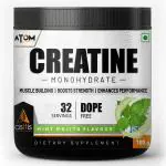 AS-IT-IS ATOM Creatine Monohydrate 100g 32 Servings | Dope Free | Enhances Performance | Promotes Muscle Gains | Mint Mojito Flavour