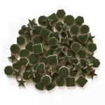 STEEN MOSAIC Ceramic 15mm Mixed Shape Dark Green
