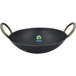 CooPany Multipurpose Use Iron Kadai / Iron Fry Pan Medium Size ( 10 Inch)