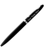 TEMPT - Personalized Pen Black Gloosy with Silver Clip, Metal Body, Best for Corporate Gifing,Pen with name engraved