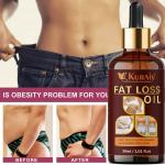 KURAIY Fat Loss Oil Dissolve Fat Essential Oil for Whole Body Ginger Extract 30ml