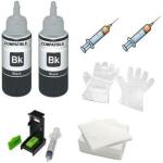 DarkTone Refill for HP 805 Cartridges with Cartridge 21 27 56 14 15 65 28 23 25 78 61 62 41 49 57 58 802 702 703 Black Ink Bottle 100 ml pack of 9