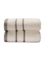 Mark Home Zero Twist Plain Ivory Cotton Hand Towel 2 pcs 60 cm x 40 cm (SSHTIVORY)
