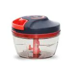 CLASSY TOUCH Manual Food Chopper, Compact & Powerful Hand Held Vegetable (Peach)(450Ml)