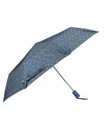 The Clownfish Solid Splash Peacock Blue Nylon 3 Fold Umbrella For Unisex