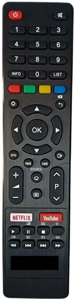 ANM Remote Compatible for SANSUI TV LED LCD ( Smart edition ) SANSUI ( EXACT SAME REMOTE WILL ONLY WORK ), Verify: 9408256237 Remote Controller (Black)