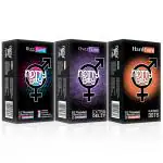 NottyBoy Long Lasting and 4in1, Extra Time, HardCore Raised Dots, Ribbed Condoms - 30 Pieces