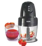 Glen 250W, Mini Electric Vegetable Chopper With Extra Bowl, 400ml Bowl, Black (SA4043PLUSBLK)