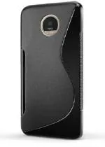 Wellchoice Back Cover for Motorola Moto Z2 Play (Black, Grip Case)