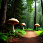 Love Creation A4 Size poster print for creative wall art- enchanted-forest-8356( Sticker)