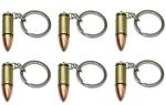 Blue Aura Ezone Multicolor Metal Thick Bullet Key Chain (Pack Of 6)