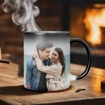 ZENOVATE Beautiful Designer Ceramic Photo Printed Personalised Magic Mug for Gift and Daily Use