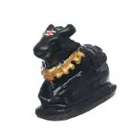 Tej Gifts Nandi Idol, Handcrafted Matt Finish Shiva's Cow Statue for Temple Puja/Home, Nandi Pindi Showpiece, Ideal Gift Item for Housewarming (Black, Small )