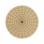 PAPERICIOUS Lippan Art Mandala Raw Pre Marked MDF Base Mandala Art(15cm)