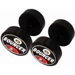 ASG Rubber Bouncer 5 kg Dumbbells for Gym and Professional Use, Black - Pack of 2